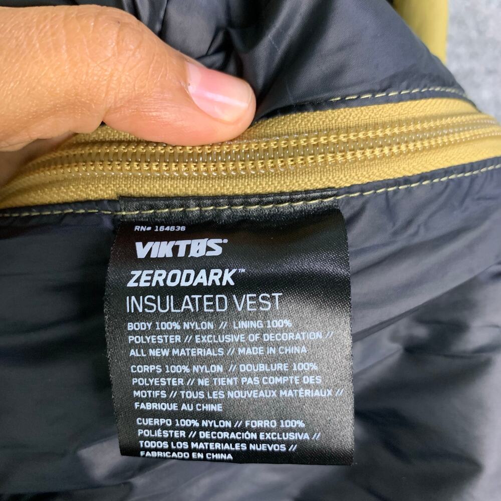 VIKTOS Men's‎ Zerodark Vest Jacket Insulated Men's SZ Large - Picture 7 of 9